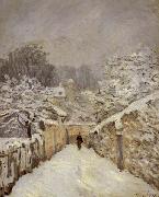 Alfred Sisley Snow at Louveciennes oil painting picture wholesale